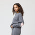 Grey oversized women’s sweatshirts heart elbow batch 100% cotton fleece sweatshirt - cute sweatshirts by Kerri Rosenthal