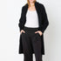 Comfy black wide-leg trouser pants for women in stretch ponte knit by Kerri Rosenthal
