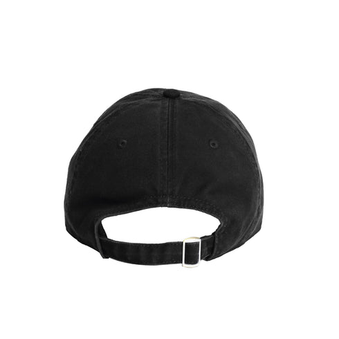 KR Embroidered black cap hat with yellow heart 100% cotton - Cute baseball caps by Kerri Rosenthal