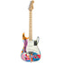 Colorful multi friends and lovers fender stratocasters guitar artwork by Kerri Rosenthal