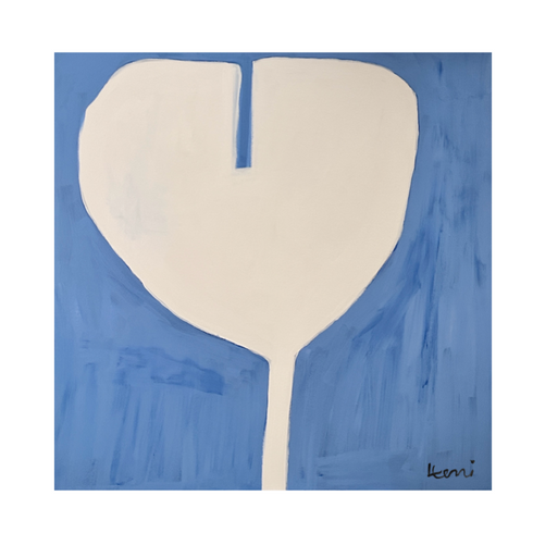 Poppy In Love Original Painting inspired home interiors for modern living space by Kerri Rosenthal