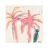Parrot Party 1 Art Print Original Coastal Artwork Pink Palm Trees by Kerri Rosenthal