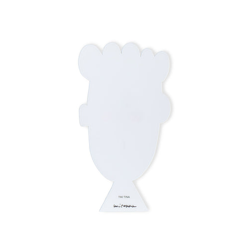 Modern art sculpture bright cute designer home decor - Tiki Tina Rock of Love by Kerri Rosenthal