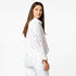 Comfy Mia multi rainbow stripe 100% cotton shirt - Cute women’s designer shirts by kerri rosenthal