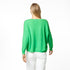 Camille V Neck 100% Cashmere Sweater bright parrot green - designer fashion sweater - Kerri Rosenthal sweaters