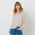 Camille v-neck silver fox sweater. 100% cashmere - Cute designer sweaters by Kerri Rosenthal