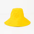 Stylish sunshine yellow sunny daze cotton bucket hat big brim and embroidered details - Cute designer bucket caps hats by Kerri Rosenthal