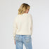 Frenchy cashmere v-neck patchwork pullover off white sweater - Cute designer cashmere women's sweaters by Kerri Rosenthal