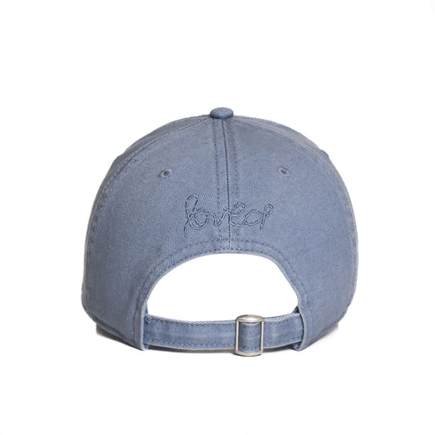 KR Imperfect Mid Blue Heart Hat 100% cotton - Cute baseball hats for women by Kerri Rosenthal