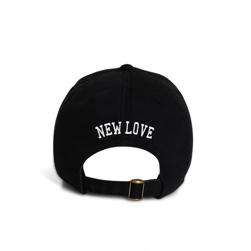 New Love Art Black Baseball Cap Hats by Kerri Rosenthal