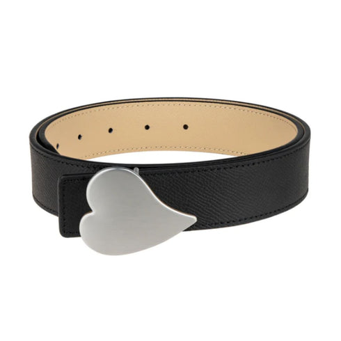 The Heart of Silver reversible belt is made from 100% grain leather with a removable buckle. Shop cute women's belts by Kerri Rosenthal.