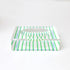 le sunshine green stripe cute 100% acrylic decorative bowl by Kerri Rosenthal