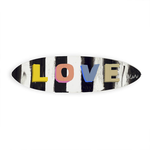 The Love Boat Surfboard adds a romantic and modern touch to any beach house, studio, or art collector’s space.