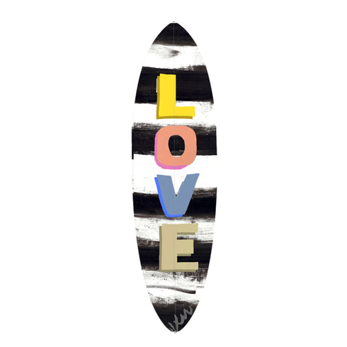 Whether surfed or displayed, this board showcases the perfect balance of craftsmanship, creativity, and coastal energy.