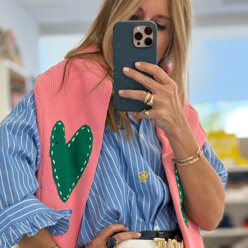 Mia Stripe Ruffle Shirt