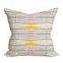 Multicolor square throw pillow in linen - Cute decorative throw pillows for modern living room decor by Kerri Rosenthal
