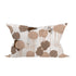 Taupe raining sun jumbo throw pillow made with the finest Belgian linen and cotton linen - Unique decorative throw pillow for modern living room decor by Kerri Rosenthal