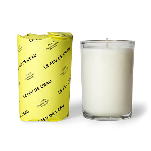 Citron Candle - Cruelty-free, Coconut apricot wax, Natural fragrance / Lead-free cotton wicks, No phthalates, parabens, sulfates, ethanol, mineral oils, petroleum distillates, or preservatives