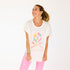 SoulCycle x KR tommy made with soul white tee 100% cotton with graphic screen printed - Cute womens tees by Kerri Rosenthal
