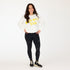 SoulCycle x KR Ex-boyfriend made with soul white sweatshirt 100% cotton fleece - Cute womens sweatshirts by Kerri Rosenthal