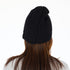 Love black beanie in a cotton-cashmere blend with a white heart patch - Shop cute women’s beanies hats by Kerri Rosenthal