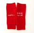 Happy everything red smittens fingerless gloves made from a soft cotton-cashmere blend - Shop cute women’s mittens and gloves by Kerri Rosenthal