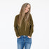 Soft and timeless lightweight cashmere army green pullover sweater with hand stitched heart elbow patches. Cute sweaters