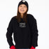 Boyfriend happy everything black sweater made from a cotton-cashmere blend with long sleeves - Shop women's designer sweaters by Kerri Rosenthal