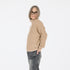 Marlow cashmere camel sweater with mock neck and heart embroidery - Cute women's pullover cashmere sweaters by Kerri Rosenthal