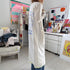 Super duper open-front off-white duster in 100% cashmere with 'Made With Love' artwork - Shop women's long dusters by Kerri Rosenthal