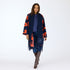 The Lisa and Love indigo blue scarf is made from a cotton and cashmere blend - Shop women’s cardigans by Kerri Rosenthal