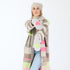The beige multi-stripe 100% cashmere scarf with softly fringed edges - Shop cute women’s scarves by Kerri Rosenthal