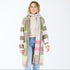 The beige multi-stripe 100% cashmere scarf with softly fringed edges - Shop cute women’s scarves by Kerri Rosenthal