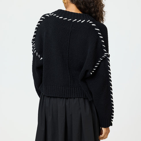 Black sienna open front cardigan made of 100% cotton slub with heart elbows and embroidered smiley - Cute women's cardigans by Kerri Rosenthal