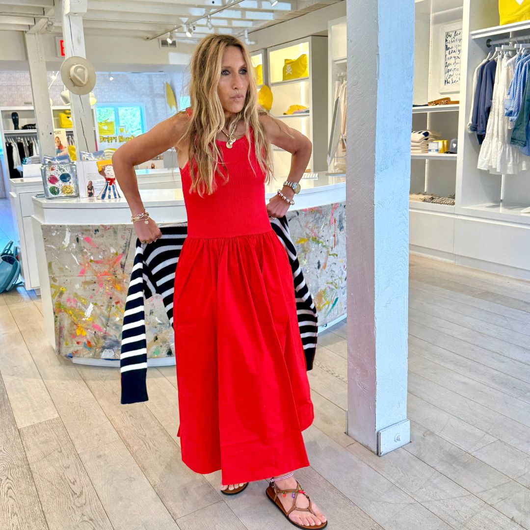 red tank dress KERRI ROSENTHAL