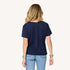 Suke imperfect heart indigo blue tee in 100% cotton - Shop women's tops & tees by Kerri Rosenthal