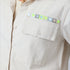 Pia love brigade button-front off white shirt in 100% cotton twill - Shop women's button-up cotton shirts by Kerri Rosenthal