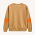 The Ex-Boyfriend camel sweatshirt in 100% cotton fleece with heart patch elbows - Shop women's sweatshirts by Kerri Rosenthal