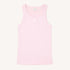 KR ribbed light pink tank top in cotton blend with embroidered heart - Shop women's tank tops by Kerri Rosenthal