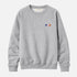 Benton Love Brigade grey sweatshirt in 100% cotton french terry with relaxed fit - Shop women’s cute sweatshirts by Kerri Rosenthal