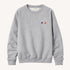 Benton Love Brigade grey sweatshirt in 100% cotton french terry with relaxed fit - Shop women’s cute sweatshirts by Kerri Rosenthal