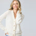 Pretty little button-front cream cardi in 100% cashmere with V-neck - Shop women's cute cardigans by Kerri Rosenthal