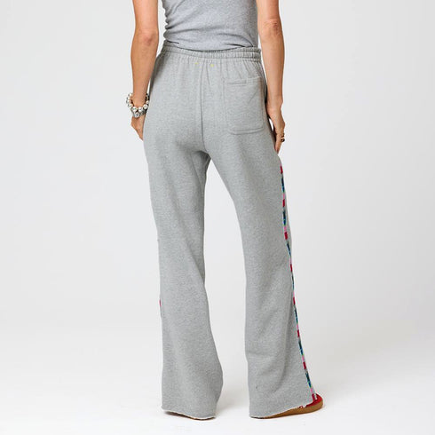 Weekend Love Brigade grey sweatpant in 100% cotton fleece - Shop cute women’s sweatpants by Kerri Rosenthal