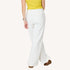 Weekend cream palazzo sweatpant in 100% cotton fleece - Shop women's casual palazzo pants by Kerri Rosenthal