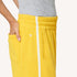 Weekend yellow palazzo sweatpant in 100% cotton fleece with a tiny heart and elastic waist - Women's cute palazzo sweatpants by Kerri Rosenthal