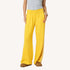 Weekend yellow palazzo sweatpant in 100% cotton fleece with elastic waist - Shop women's palazzo sweatpants by Kerri Rosenthal