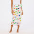 Tiny drops of love multicolor sarong skirt with heart Ikat print in cotton crepe - Shop women's cute sarongs by Kerri Rosenthal