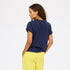 Suke indigo blue imperfect heart tee shirts in 100% cotton - Shop women's cute graphic tees by Kerri Rosenthal