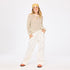 catch open stitch beige crocheted sweater in 100% cotton with heart elbows - Shop women's cute sweaters by Kerri Rosenthal
