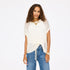Summer vestie white cardigan sweater in cotton-linen blend - Shop women's cute cardigans by Kerri Rosenthal